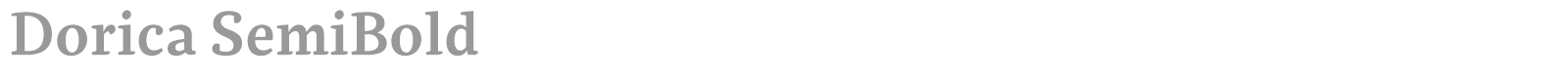 Dorica font preview